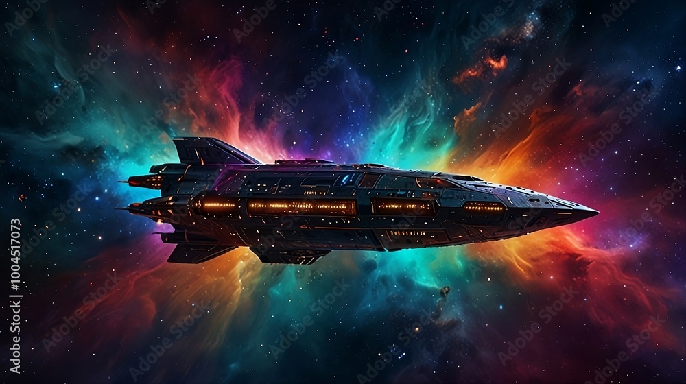 spaceship in space spaceship in space