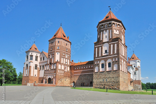 The Mir Castle Complex a historic fortified castle and a UNESCO World Heritage Site in Belarus.
