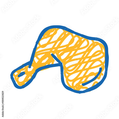 quarter back doodle icon sketch vector. quarter back sign. isolated symbol illustration