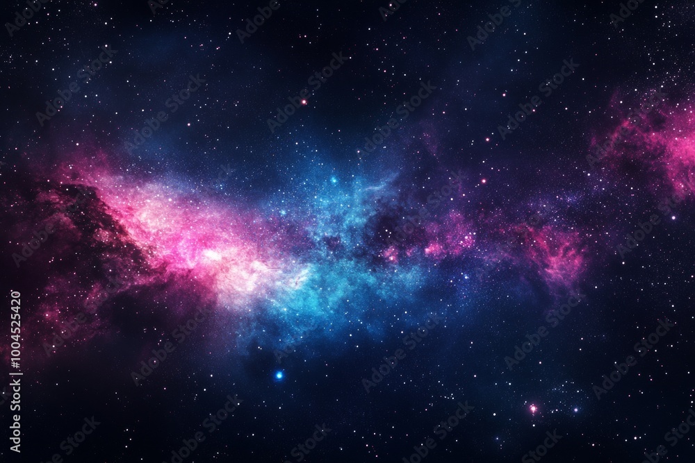 Obraz premium An awe-inspiring visual representation of the boundless universe, capturing the infinite wonders of the cosmos and the celestial beauty beyond