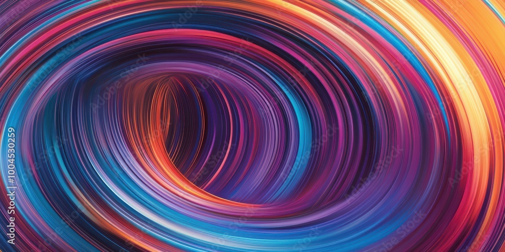 Colorful circular pattern with dynamic lines, evoking a sense of artistic expression, copy space Colorful circular pattern with dynamic lines, evoking a sense of artistic expression, copy space