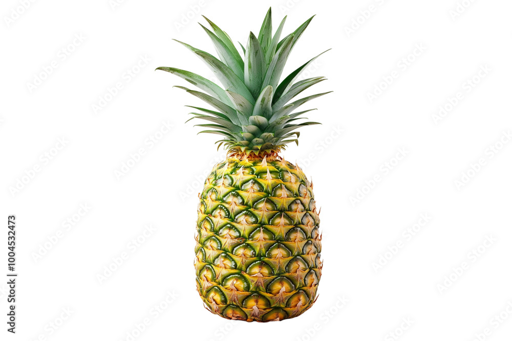 Pineapple fruit isolated on white, tropical fruit, isolated on transparent. PNG Pineapple fruit isolated on white, tropical fruit, isolated on transparent. PNG