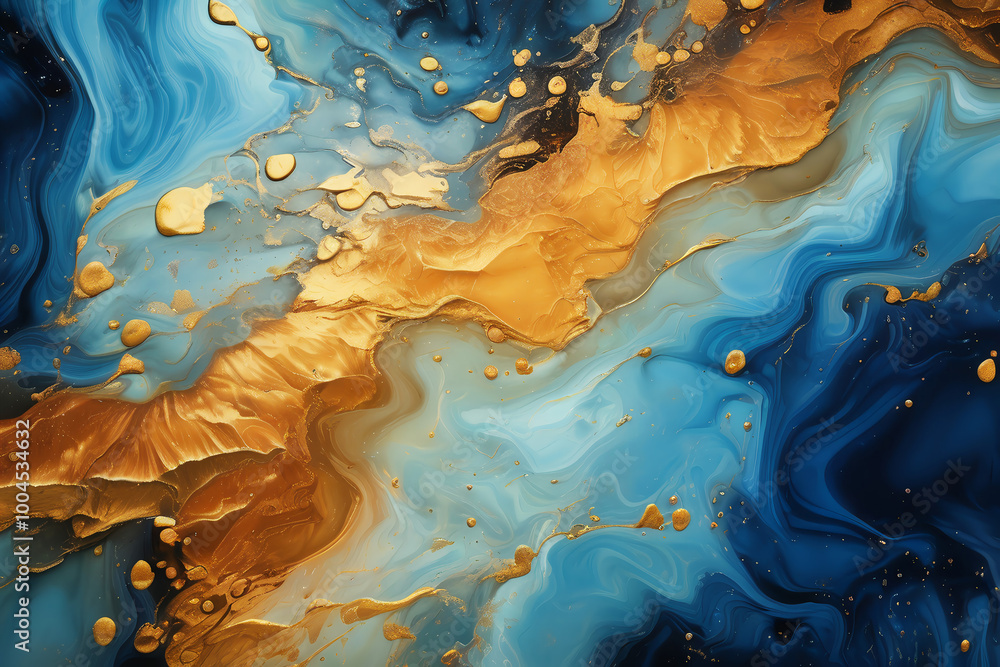 Luxurious abstract fluid art painting in alcohol ink technique,with colorful mix of paints. Imitation marble stone cut, luminous gold veins. Soft and dreamy design. Luxurious abstract fluid art painting in alcohol ink technique,with colorful mix of paints. Imitation marble stone cut, luminous gold veins. Soft and dreamy design.