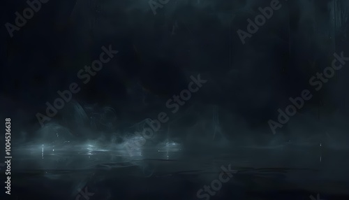 Wallpaper Mural Abstract foggy background in dark tones, mysterious atmosphere, perfect for thrilling themes Torontodigital.ca