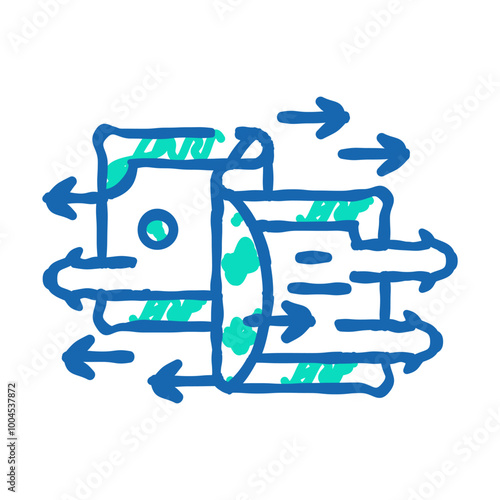 transfer money doodle icon sketch vector. transfer money sign. isolated symbol illustration