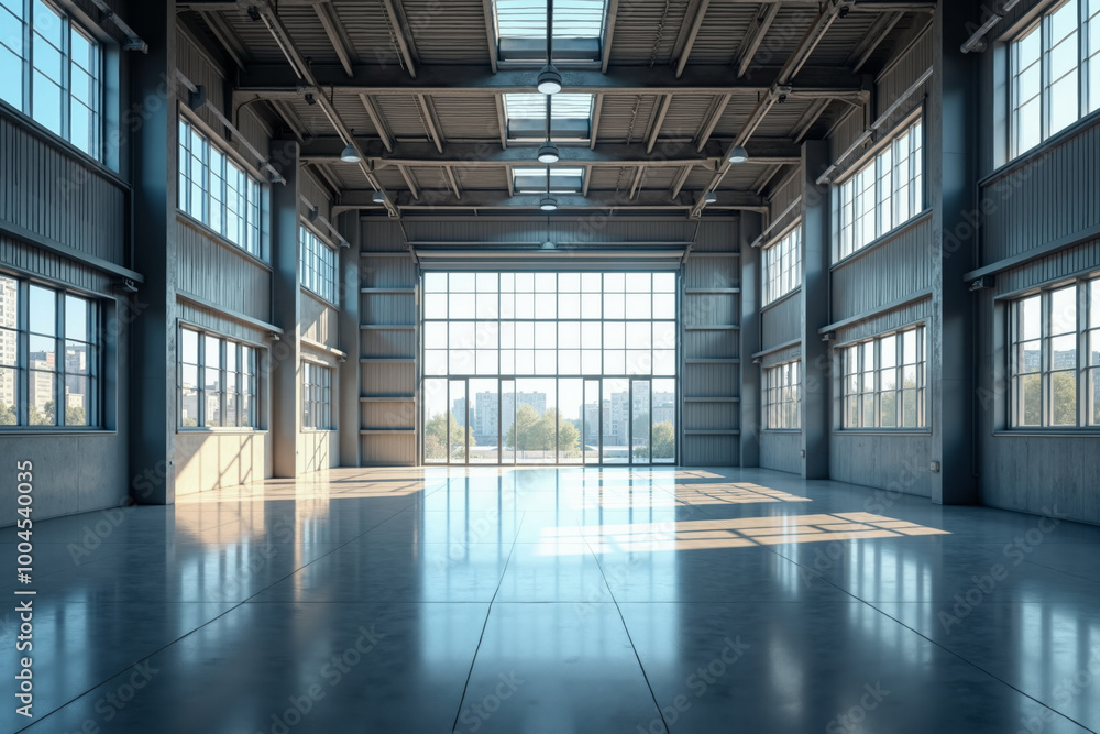 empty large factory storage industry, generative AI empty large factory storage industry, generative AI