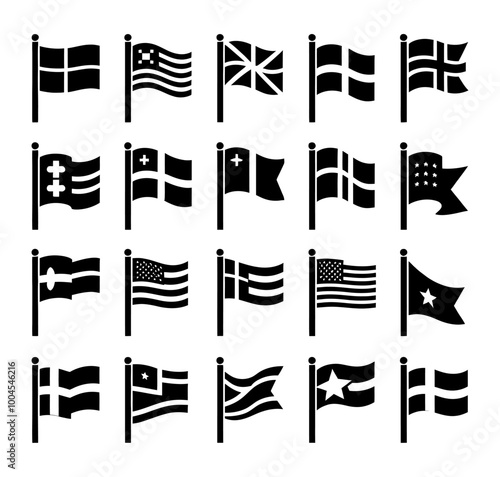 country flags icon set