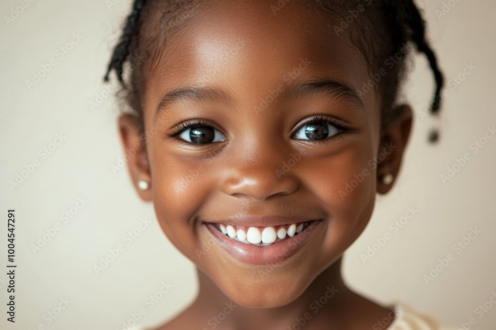 Diverse Young Girl Portrait Close-up Diverse Young Girl Portrait Close-up