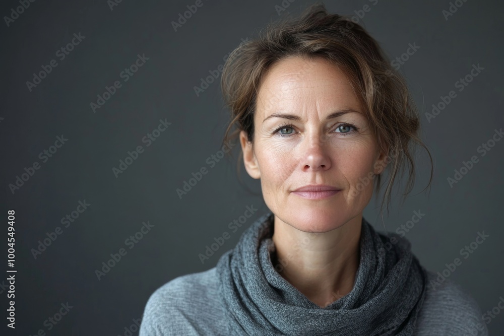 Middle-aged European Woman Portrait Middle-aged European Woman Portrait