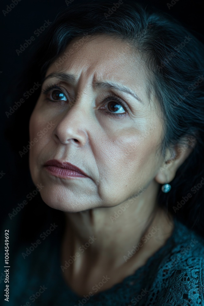 Latina Woman's Close-Up Portrait Latina Woman's Close-Up Portrait