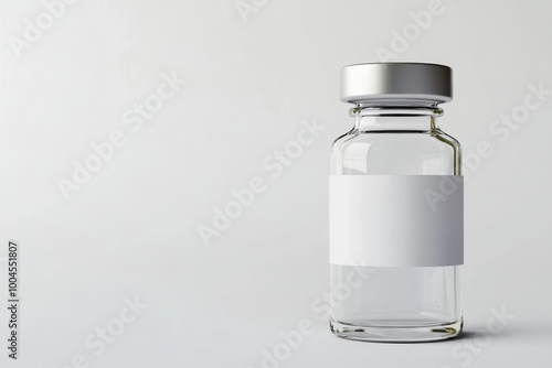 Blank Medicine Vial with Transparent Body