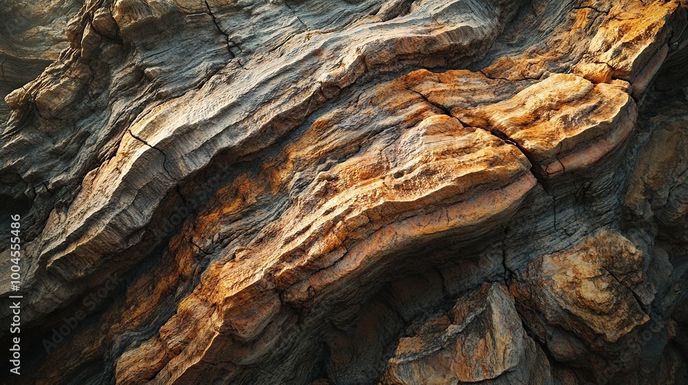Textured rock surface with layered patterns. Textured rock surface with layered patterns.