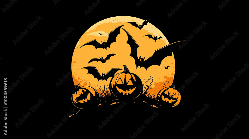 happy halloween Logo Design illustration happy halloween Logo Design illustration