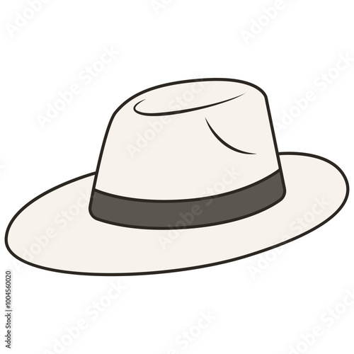 fedora hat with grey list