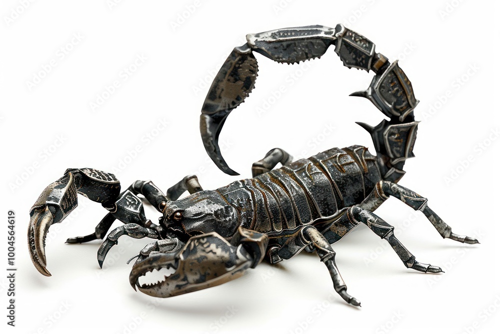 Scorpion animal white background invertebrate. Scorpion animal white background invertebrate.