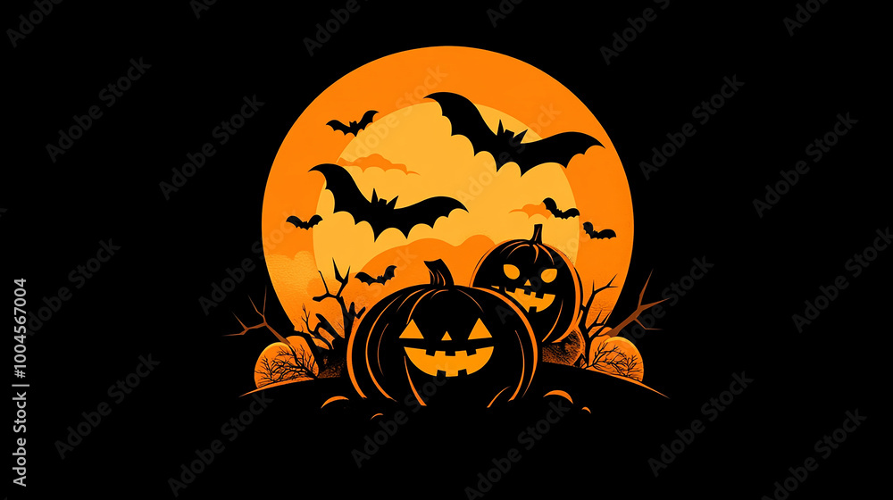 happy halloween Logo Design illustration happy halloween Logo Design illustration