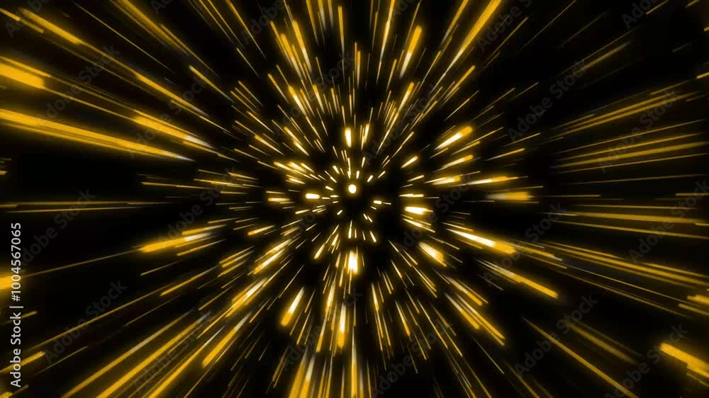 Glowing warp speed line animation. Glowing warp speed line animation.