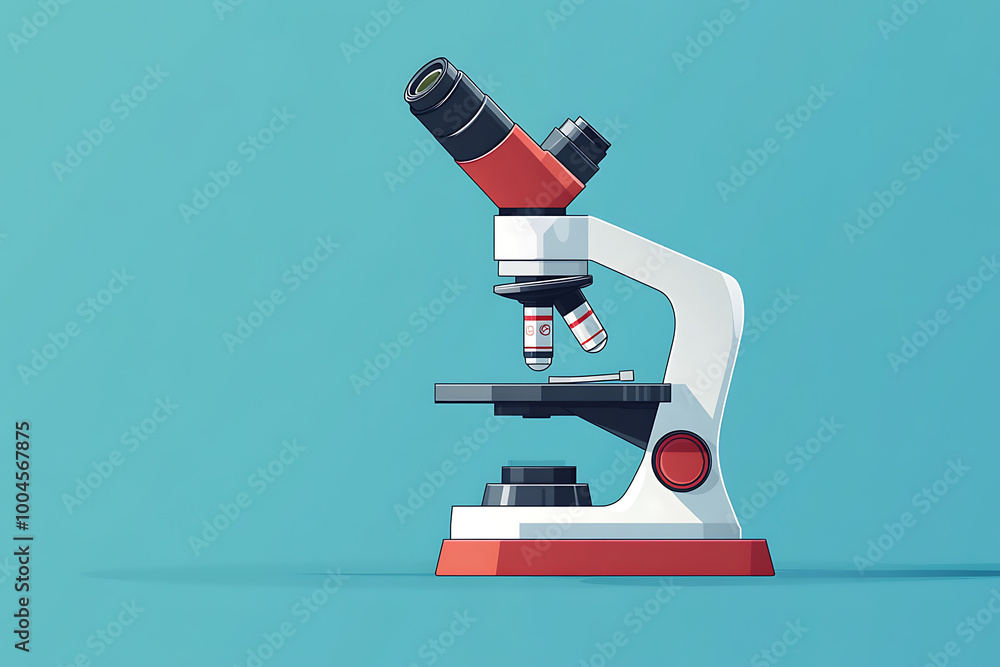 An icon of a medical microscope, symbolizing precision, scientific research, and advancements in healthcare technology, designed in flat art style. An icon of a medical microscope, symbolizing precision, scientific research, and advancements in healthcare technology, designed in flat art style.