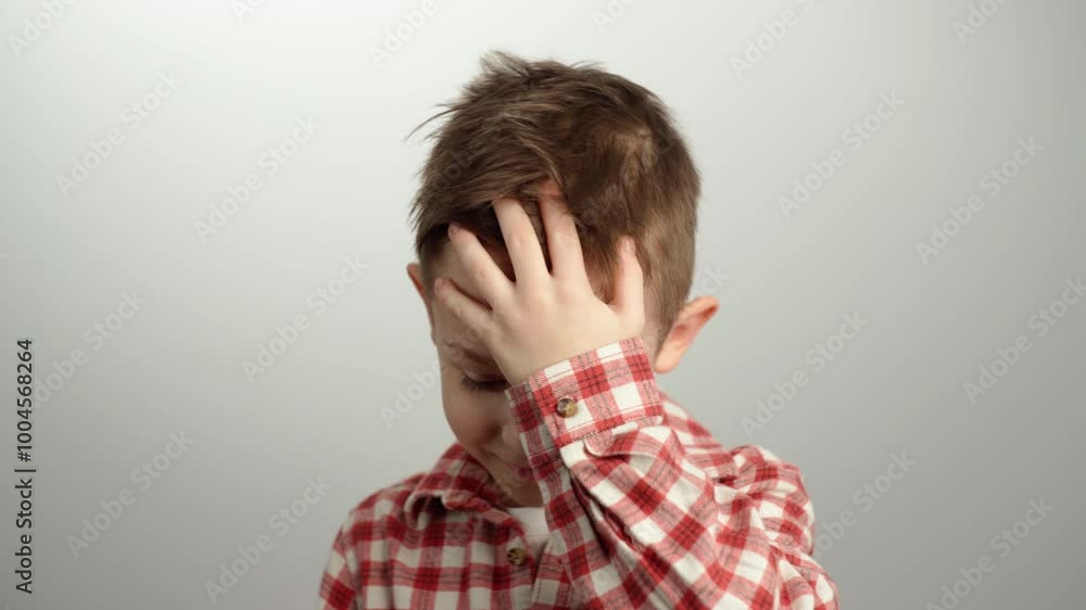 Portrait of a boy with emotions of disappointment and surprise. Portrait of a boy with emotions of disappointment and surprise.