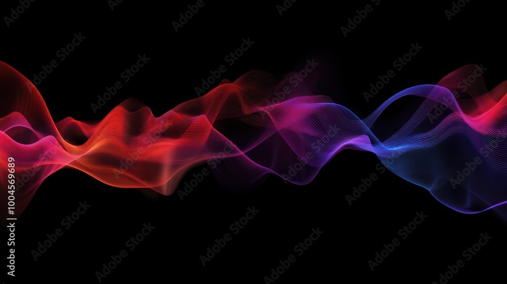 Abstract Colorful Wavy Lines Abstract Colorful Wavy Lines