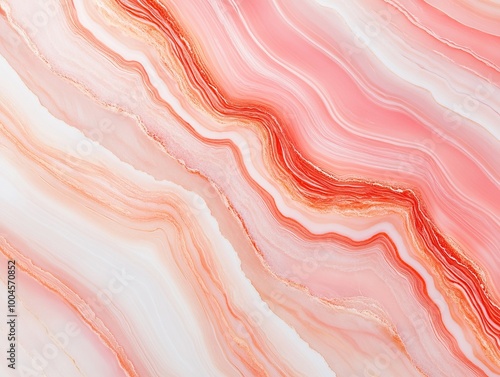 Colorful abstract marble texture in soft pink and cream tones, creating a serene and elegant background perfect for various design projects.