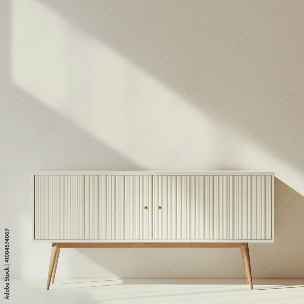 © Vitalii - Light wood dresser in modern minimalist style © Vitalii - Light wood dresser in modern minimalist style