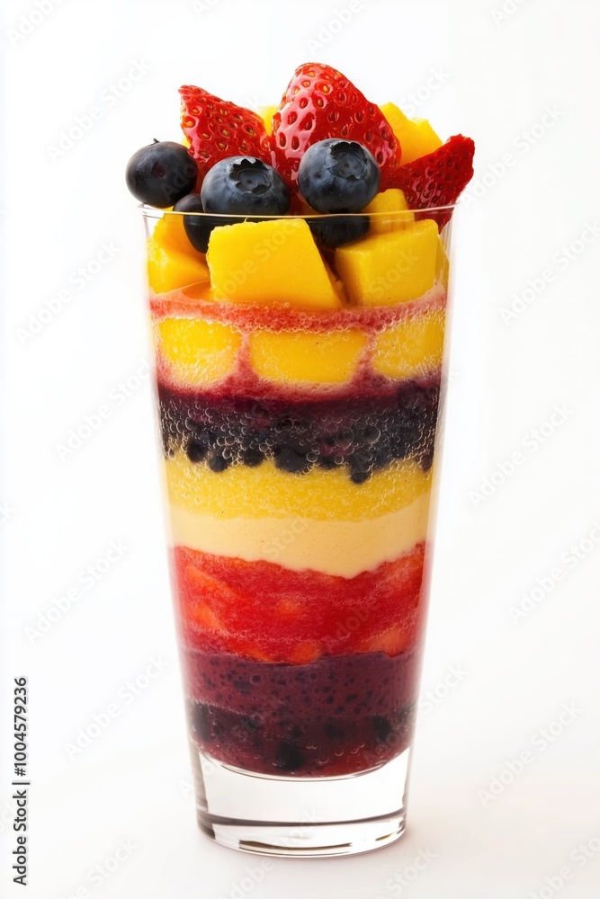 Mango, Strawberry, and Blueberry Parfait: A refreshing and colorful parfait layered with fresh mango, strawberries, and blueberries. Perfect for a healthy and delicious breakfast or snack. Mango, Strawberry, and Blueberry Parfait: A refreshing and colorful parfait layered with fresh mango, strawberries, and blueberries. Perfect for a healthy and delicious breakfast or snack.