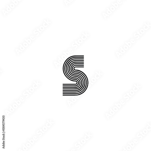 Minimal Innovative Initial NS logo and SN logo. Letter S NS SN creative elegant Monogram. Premium Business S logo icon.
