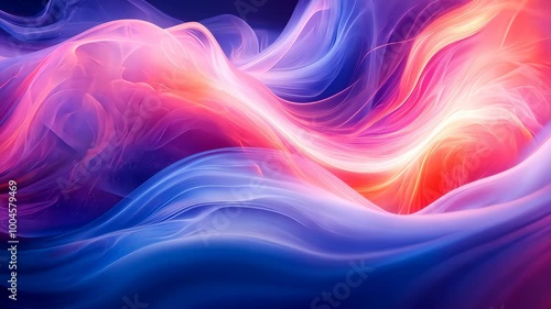 Wallpaper Mural Abstract energy flowing and glowing with bright colors Torontodigital.ca
