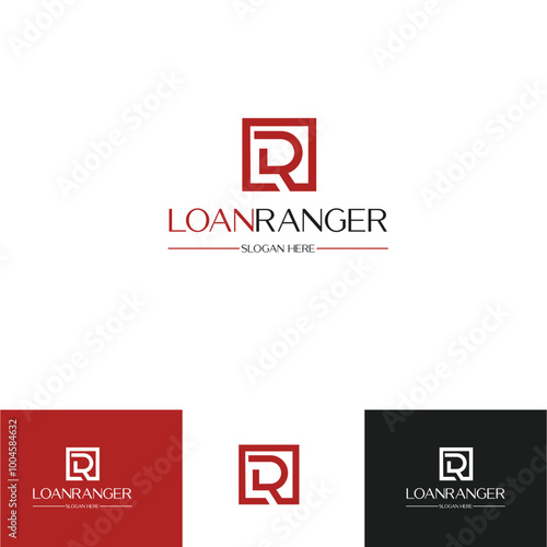Abstract Initial Letter L and R Linked Logo,  Usable for Business, Technology and Branding Logos. Flat Vector Logo Design Template