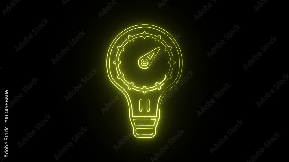Glowing Neon Light Speed Travel Icon Isolated on Black Background. HD Video Motion Graphic Animation Glowing Neon Light Speed Travel Icon Isolated on Black Background. HD Video Motion Graphic Animation