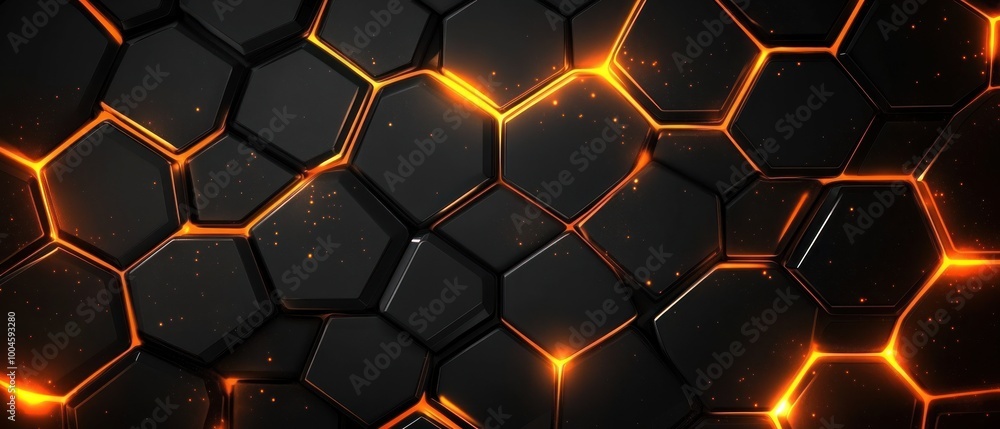 Background gaming abstract neon glowing hexagon black honeycomb carbon technology desktop wallpaper AI generated image Background gaming abstract neon glowing hexagon black honeycomb carbon technology desktop wallpaper AI generated image