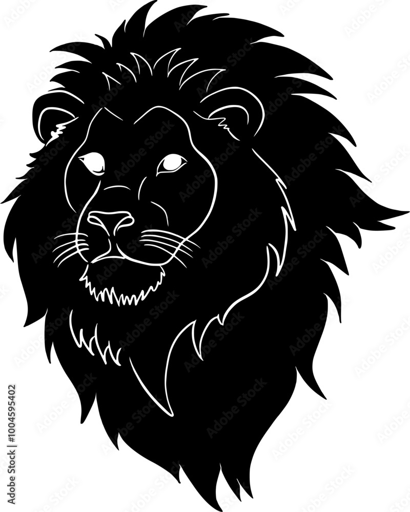 Obraz premium lion head tattoo