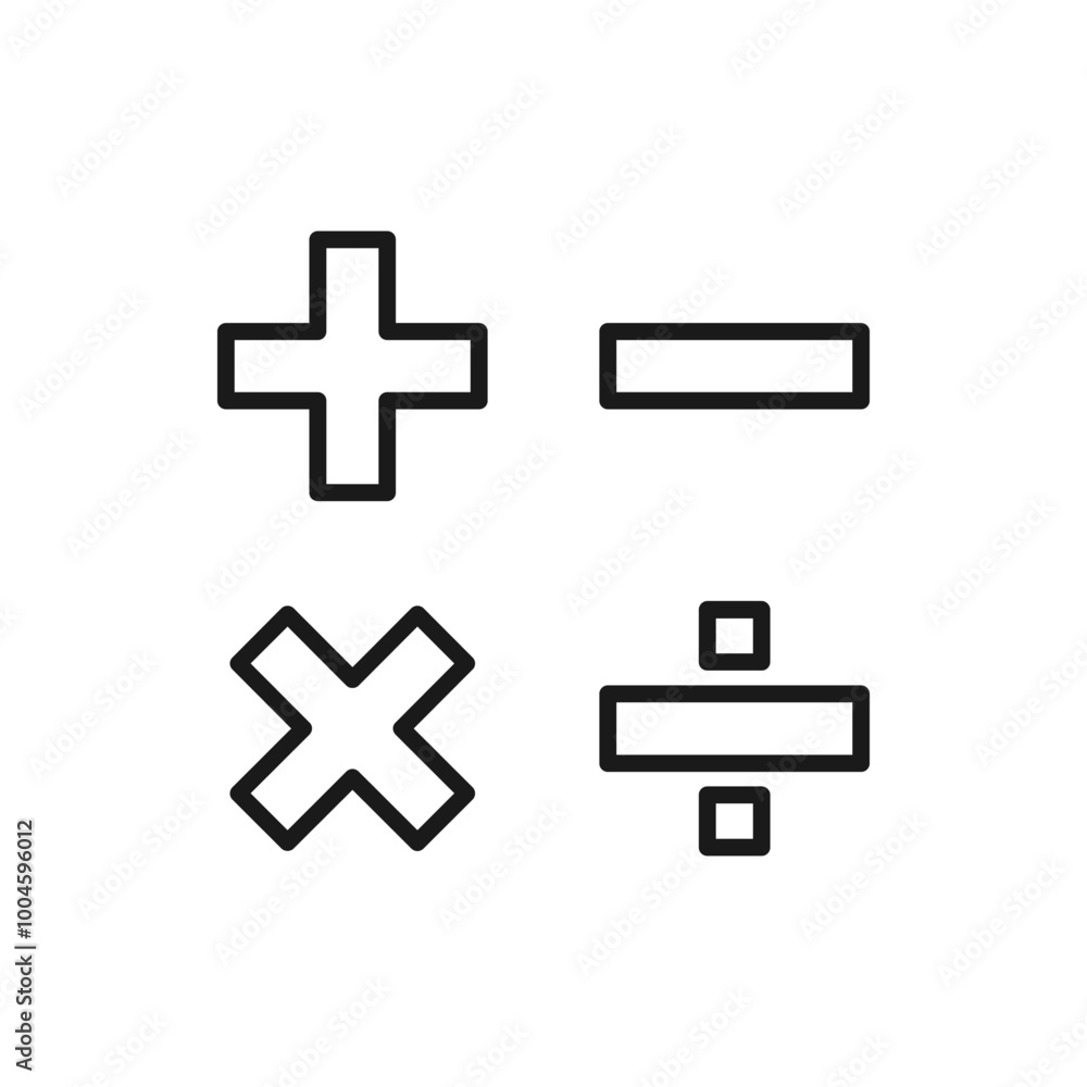 Obraz premium Math icon