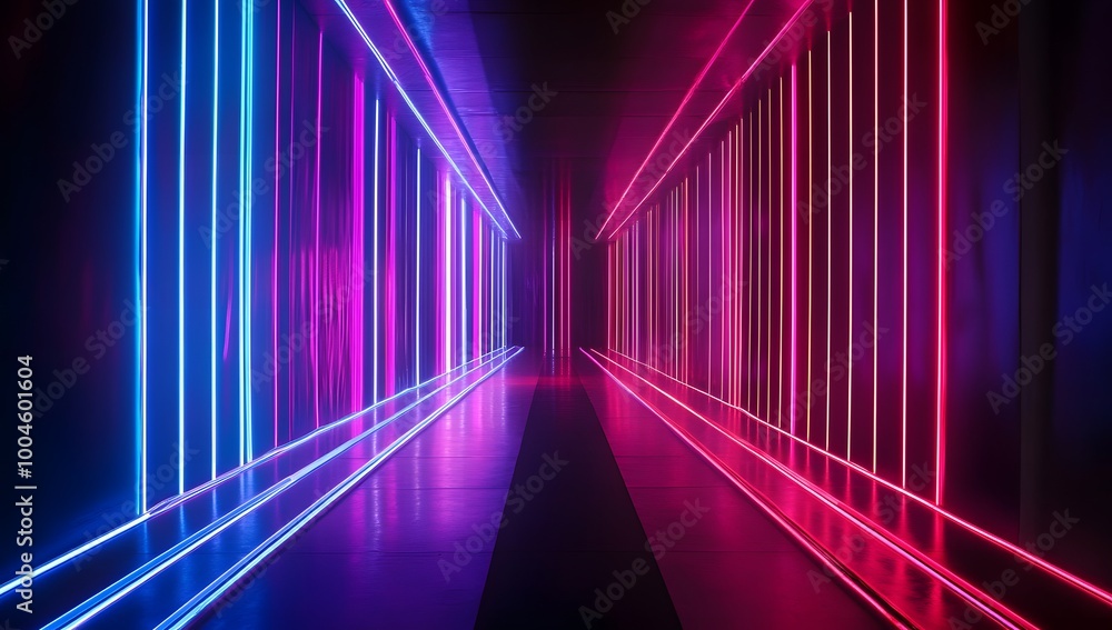 Laser Neon Lights Show, generative ai Laser Neon Lights Show, generative ai