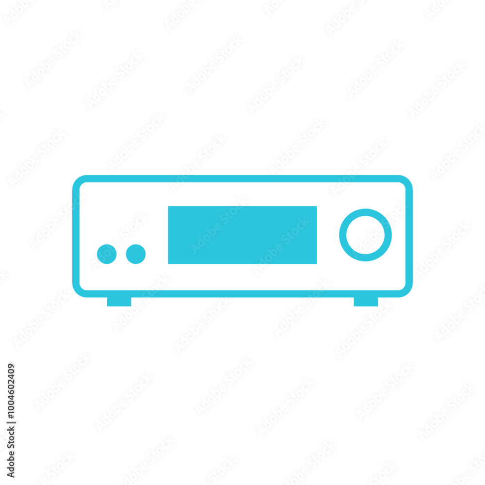 Sound amplifier icon. Isolated on white background. From blue icon set. Sound amplifier icon. Isolated on white background. From blue icon set.