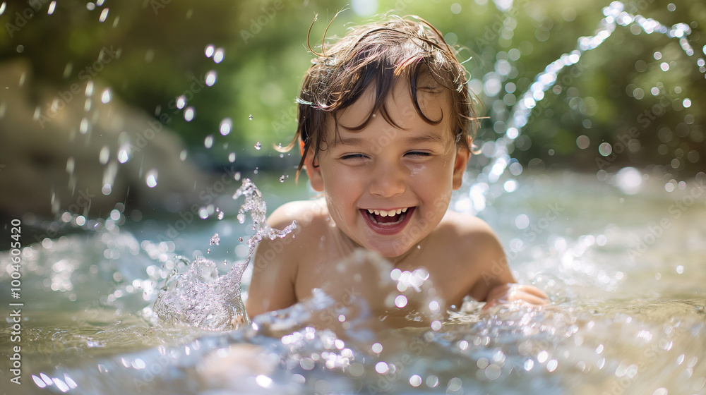 child in the water child in the water