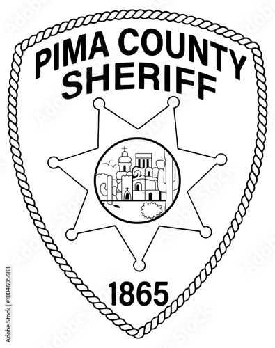 PIMA COUNTY SHERIFF,S OFFICE ARIZONA PATCH VECTOR LINE ART CNC FILE  Blank, outline vector, SVG Badge, CNC Router File, Laser Engraving, Cricut, Ezcad, Digital Cutting File for laser cutting, laser en photo