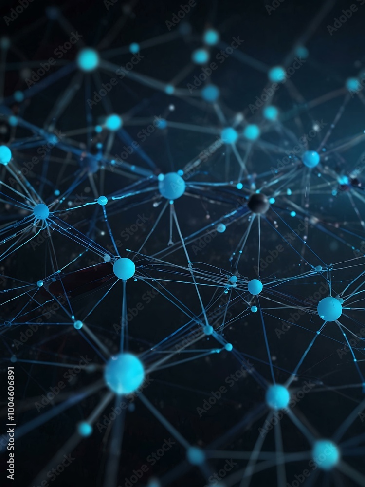 Abstract blue network background. Abstract blue network background.
