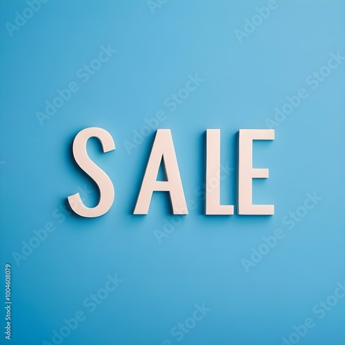 ''sale'' text on blue background, sale text