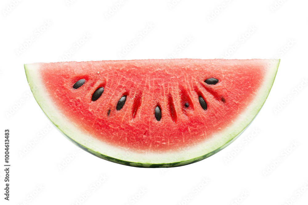 Fresh watermelon slice with vibrant red flesh and black seeds, perfect for summer treats and healthy snacks. Fresh watermelon slice with vibrant red flesh and black seeds, perfect for summer treats and healthy snacks.
