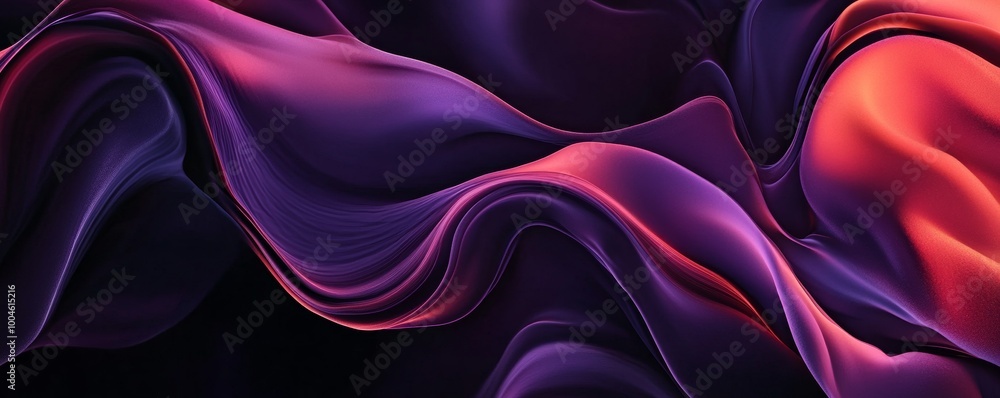 Abstract waves of flowing purple and red Abstract waves of flowing purple and red