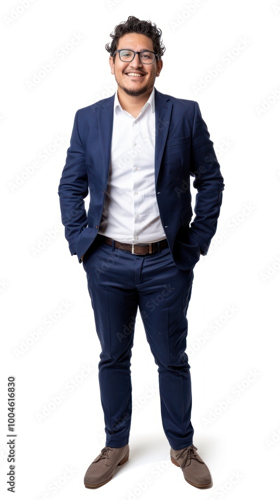 Confident professional in blue suit Confident professional in blue suit