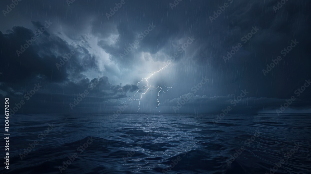 Lightning Storm over the Ocean Lightning Storm over the Ocean