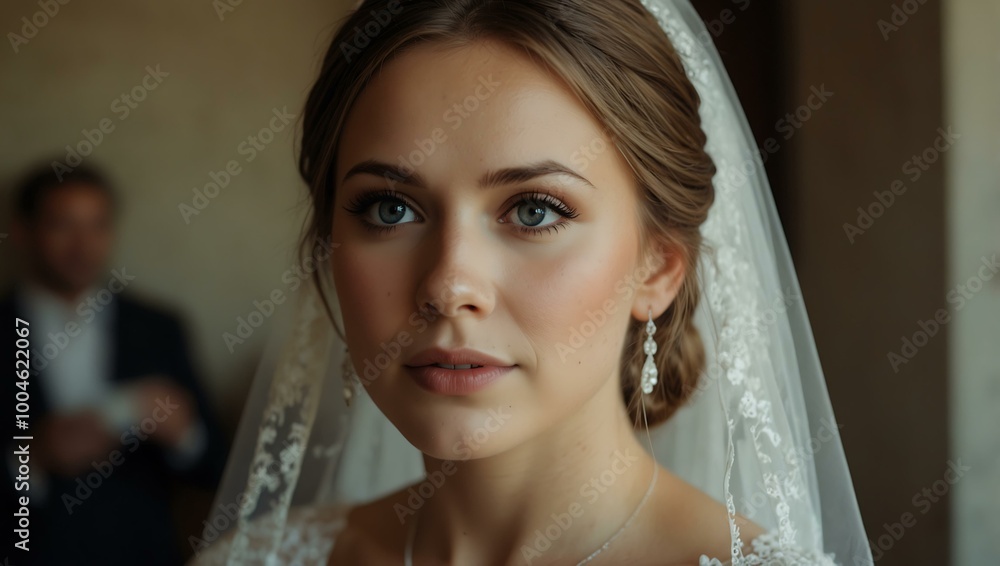 Bride on her wedding day. Bride on her wedding day.