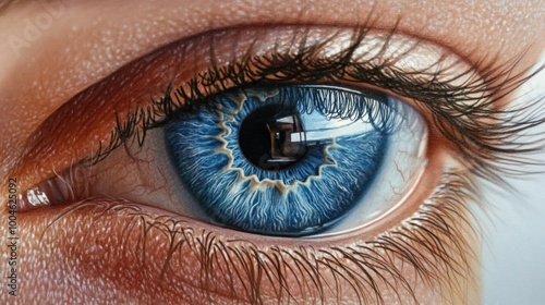 Close-up of a blue eye, symbolizing vision and clarity