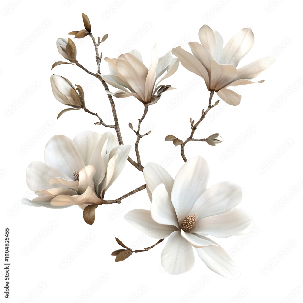 Obraz premium Delicate Magnolia Blooms