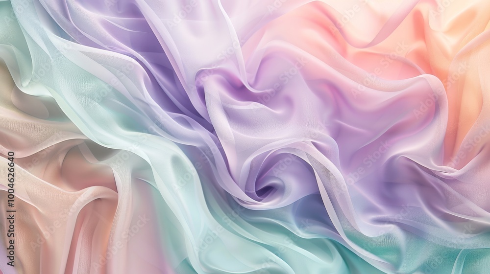 A pastel background with gentle waves of color blending lavender, mint, and peach A pastel background with gentle waves of color blending lavender, mint, and peach