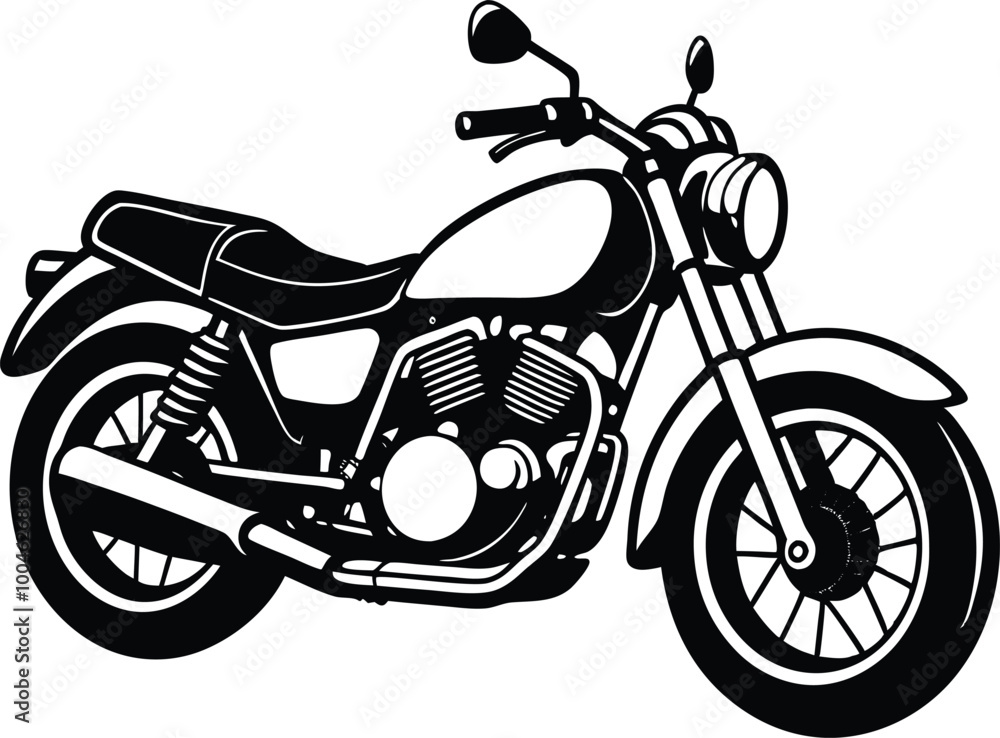 Fototapeta premium motorcycle isolated on white background vector file,