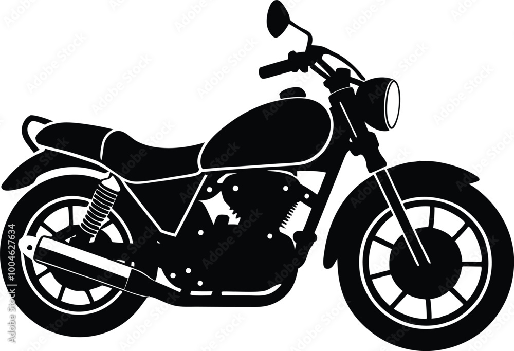Fototapeta premium set of motorcycle illustration vector file.